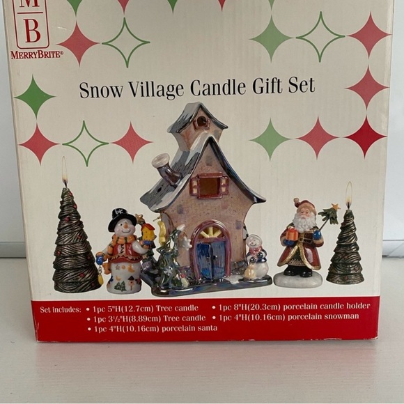 Merry Brite Snow Village Candle Set - Picture 11 of 11